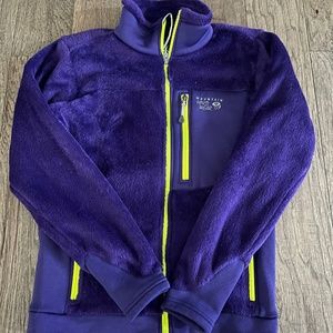 Purple Fuzzy Mountain Hardwear Full Zip Sweater